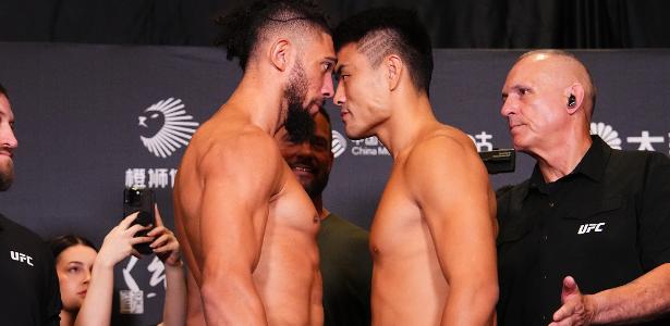 Johnny Walker tenta barrar sequência de nocautes de Zhang Mingyang no UFC China - Imagem do artigo original