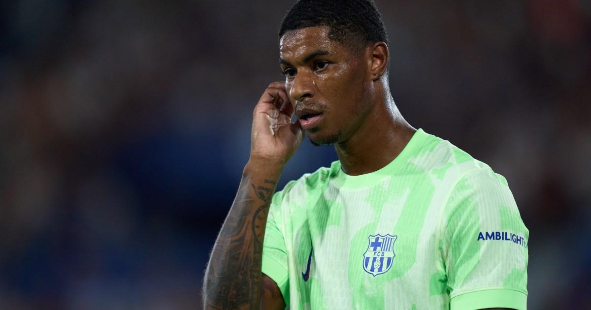 Hansi Flick explica substituição de Marcus Rashford no intervalo em virada do Barcelona - Imagem do artigo original