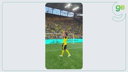 Hummels volta a vestir a camisa do Borussia Dortmund em amistoso de despedida - Imagem do artigo original