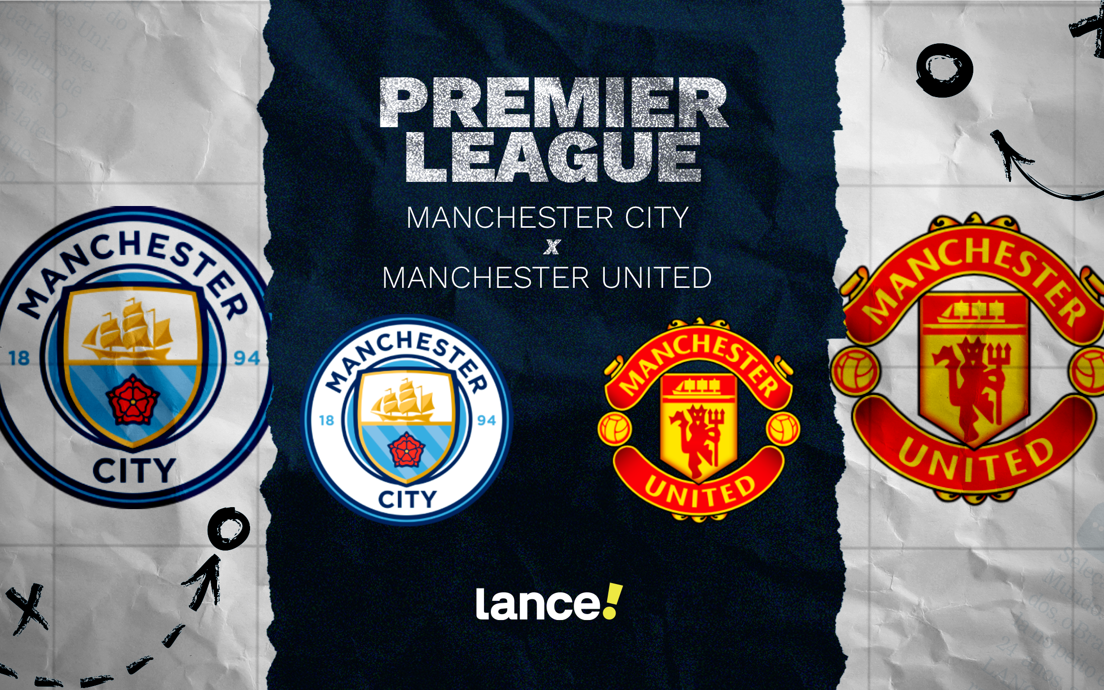 Manchester City x Manchester United: clássico inglês terá transmissão ao vivo - Imagem do artigo original