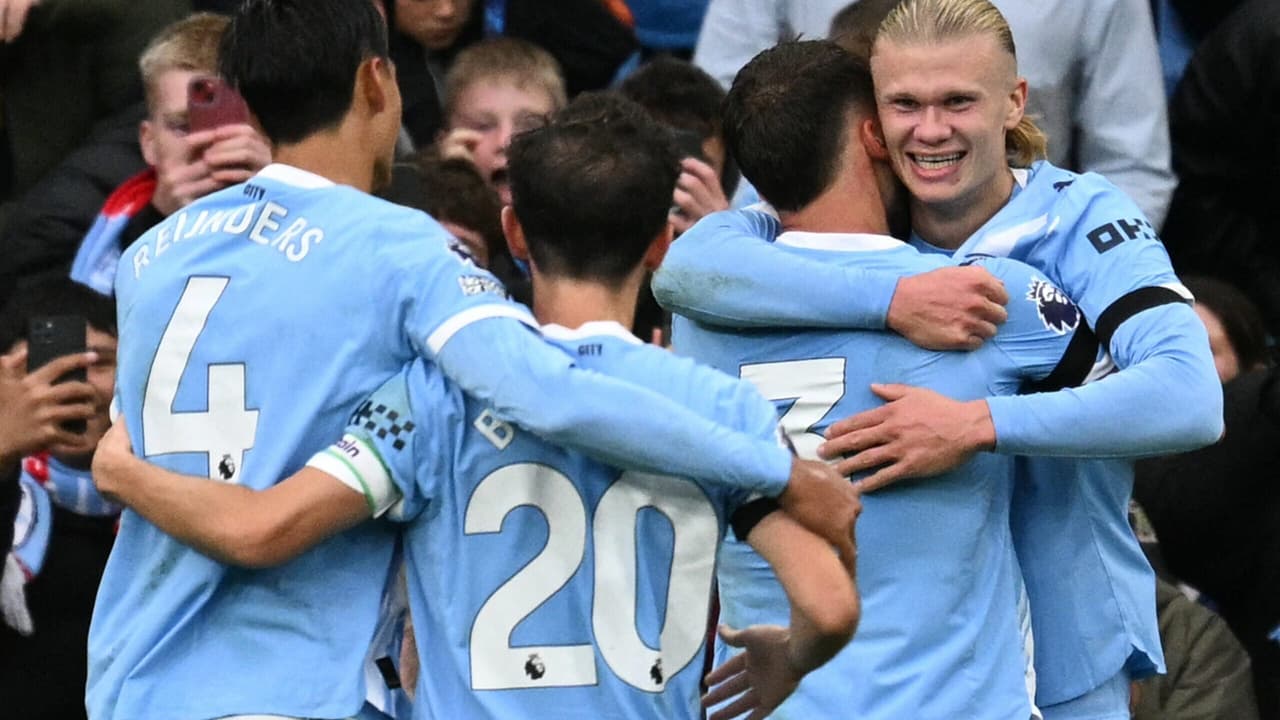 Haaland faz dois e garante vitória do Manchester City sobre o United no dérbi - Imagem do artigo original