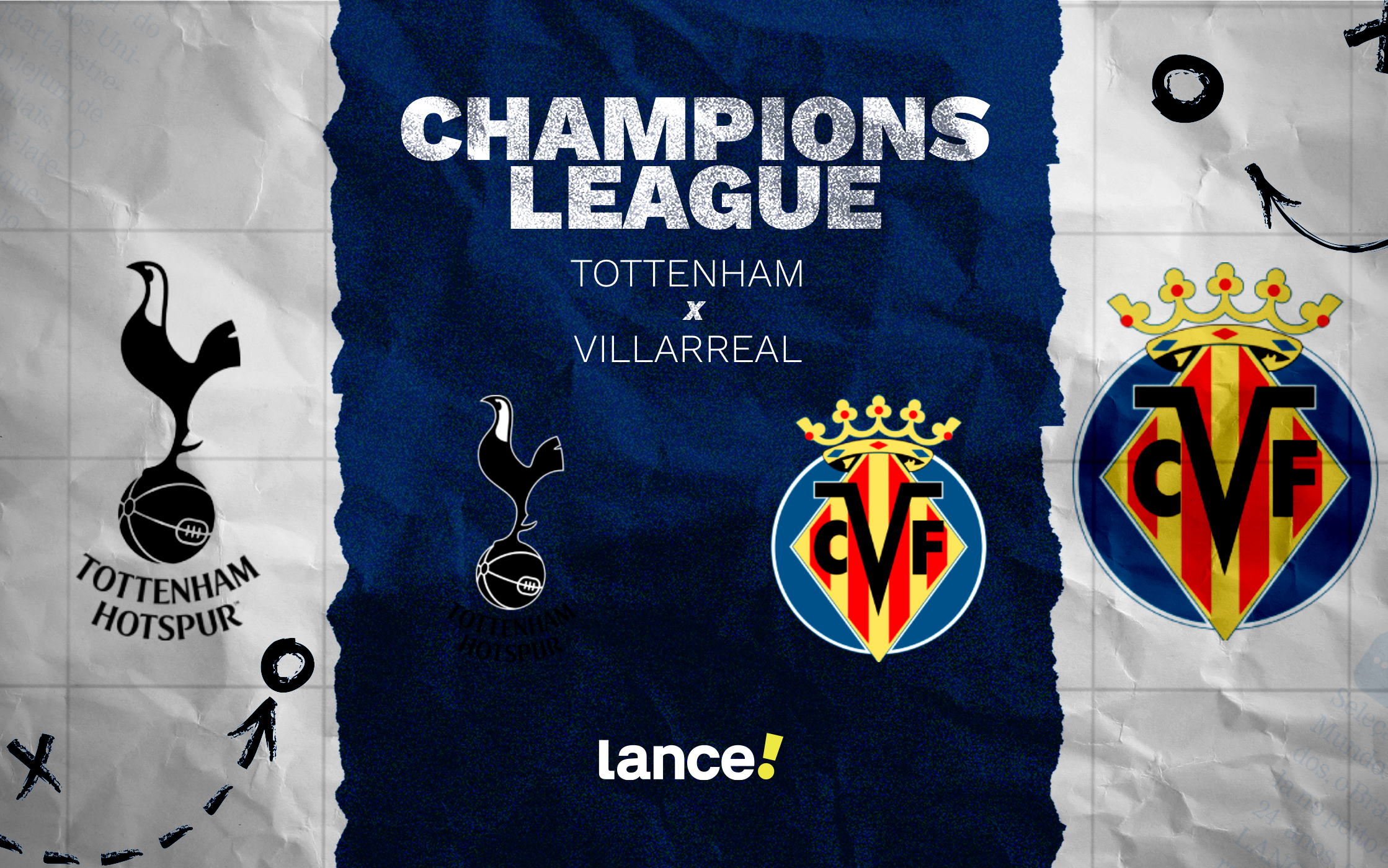 Tottenham x Villarreal: duelo da Champions League terá transmissão ao vivo - Imagem do artigo original