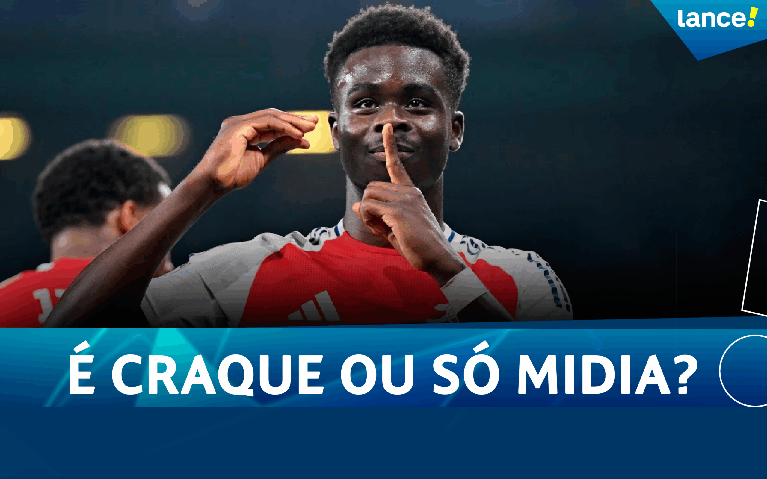 Site lança debate sobre destaque de Bukayo Saka - Imagem do artigo original