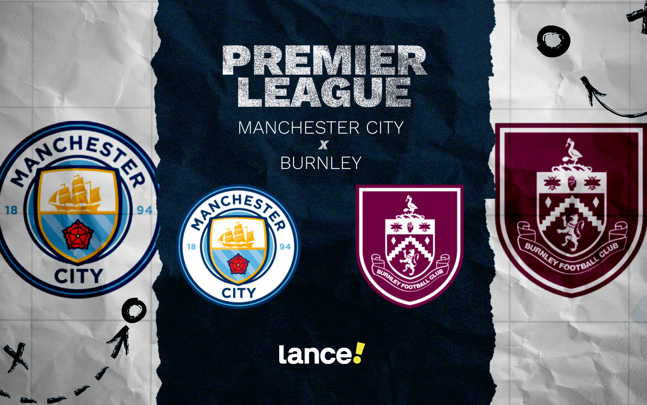 Manchester City encara Burnley em rodada da Premier League - Imagem do artigo original