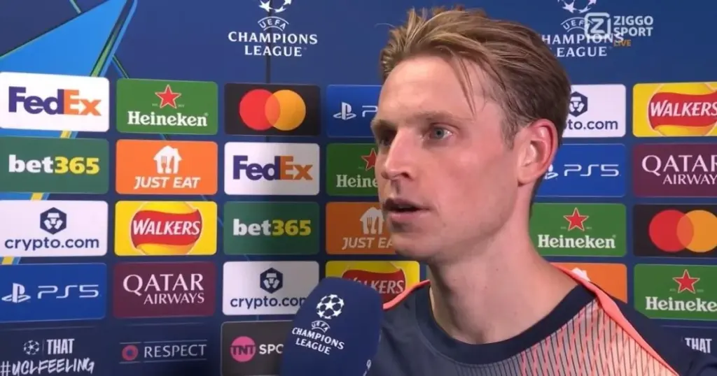 Frenkie de Jong elogia torcida do Newcastle após vitória do Barcelona por 2 a 1