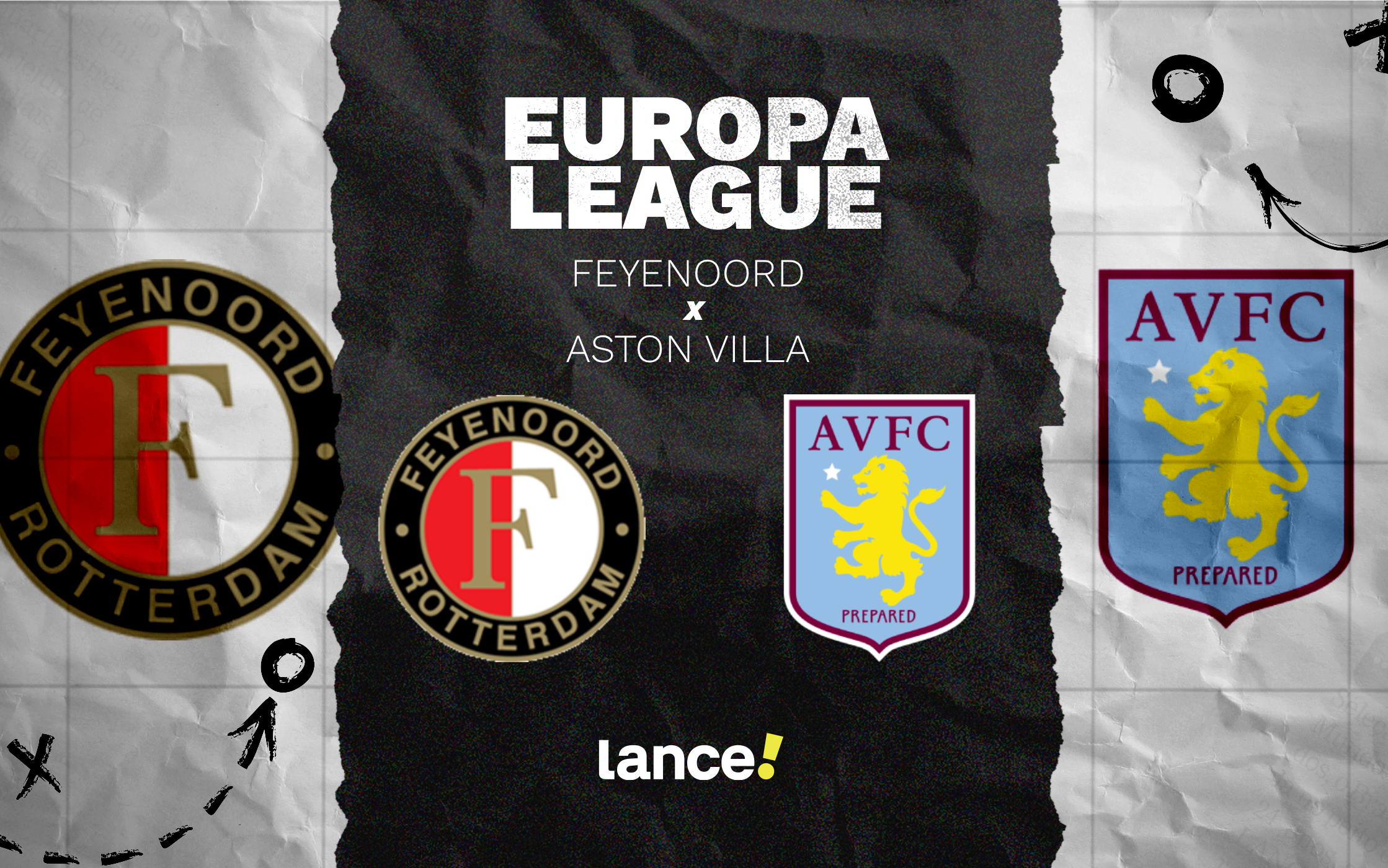 Feyenoord x Aston Villa: onde acompanhar o duelo da Europa League - Imagem do artigo original
