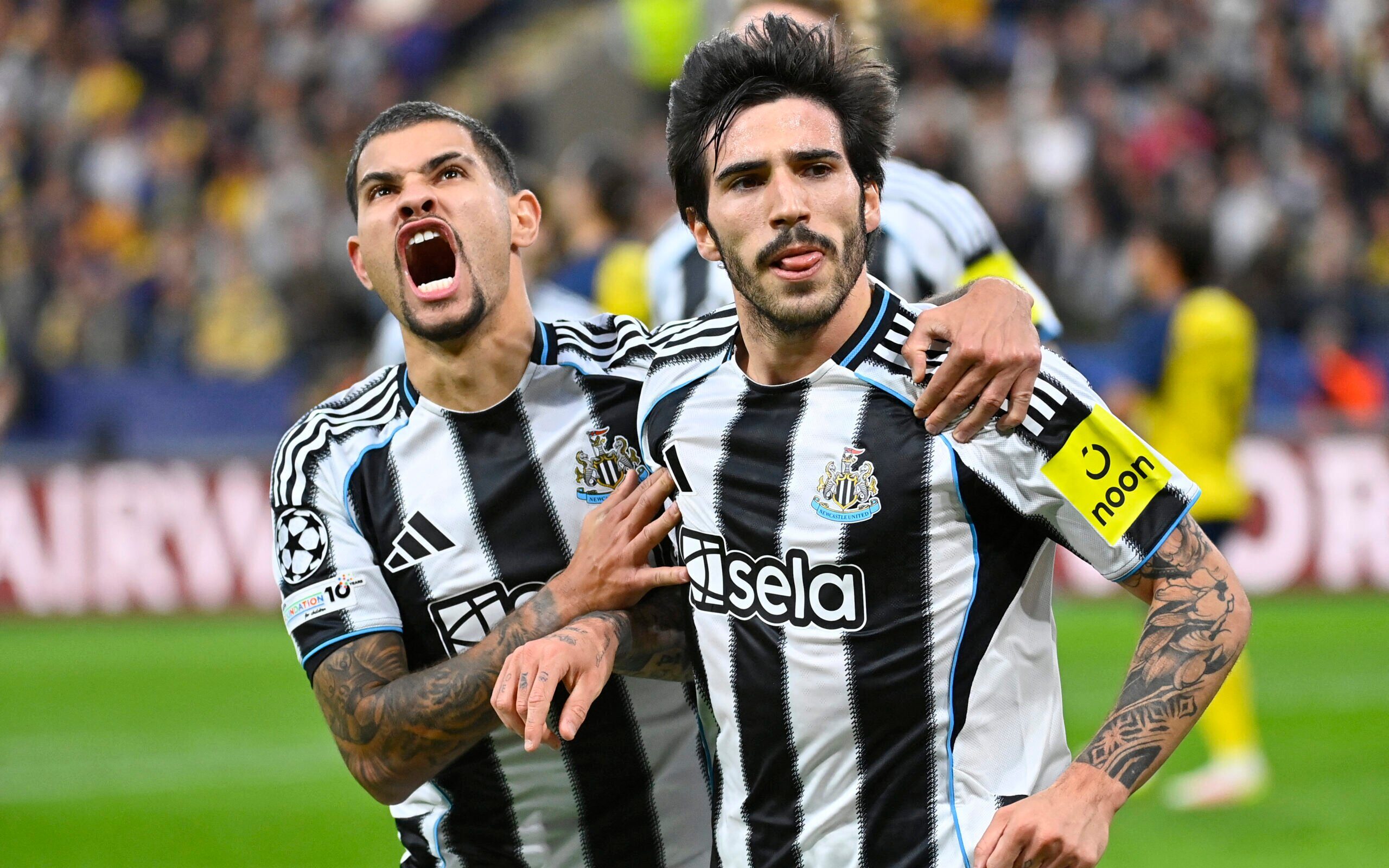 Newcastle vence na Champions com jogadores convocados por Ancelotti em campo - Imagem do artigo original