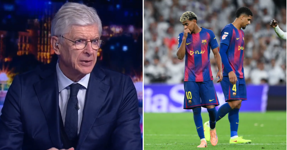 Wenger critica Barcelona e diz que clássico foi “homens contra meninos” após derrota para o Real Madrid - Imagem do artigo original