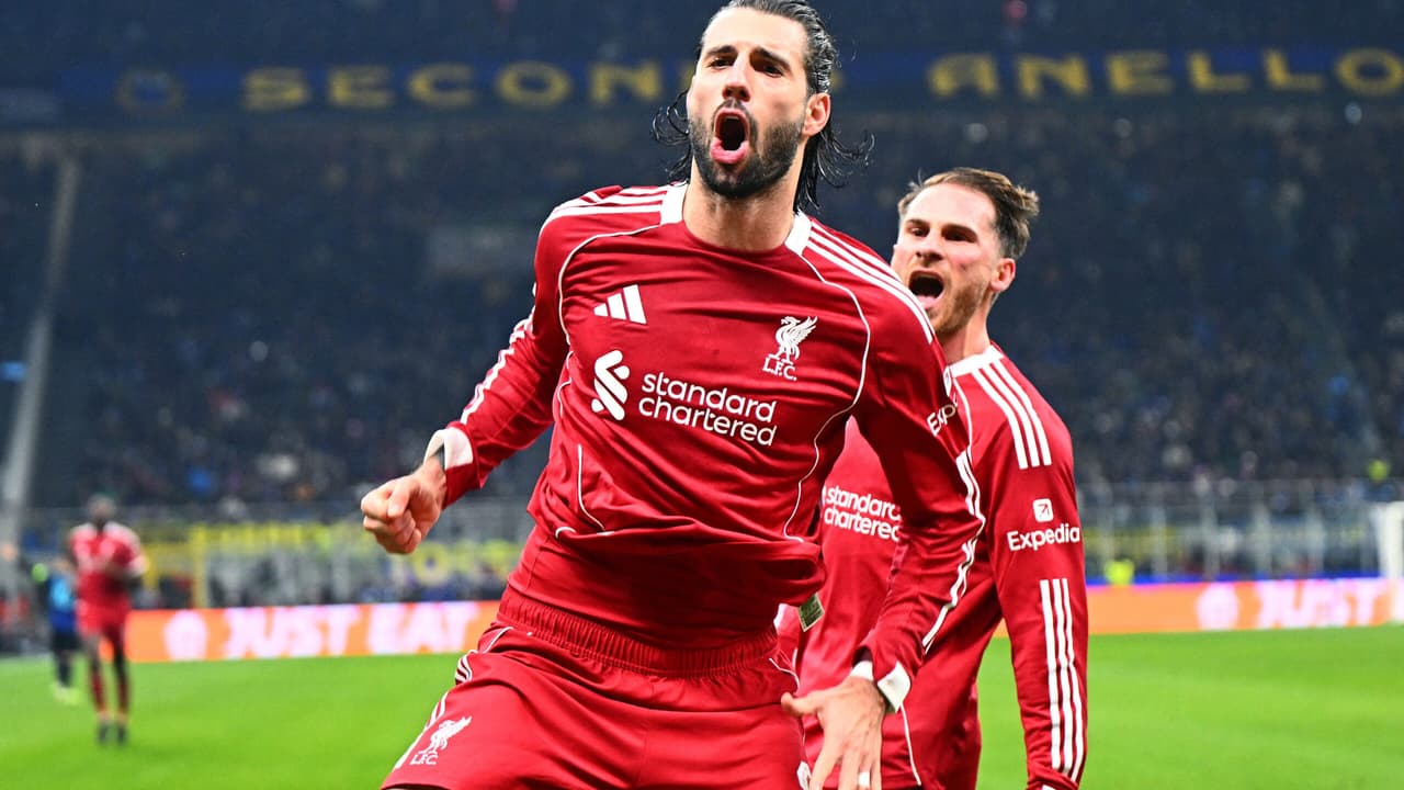 Gol nos minutos finais dá vitória ao Liverpool sobre a Inter de Milão na Champions League - Imagem do artigo original