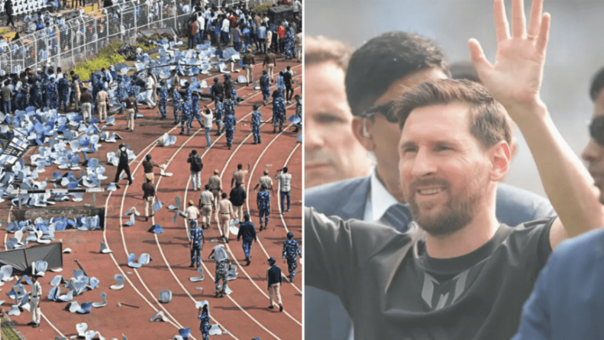 Volta olímpica de Messi em Calcutá termina em confusão após protesto de torcedores - Imagem do artigo original